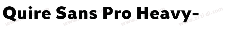 Quire Sans Pro Heavy字体转换
